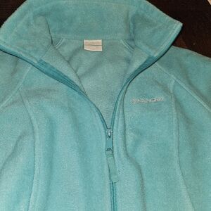 Columbia Fleece Jacket teal womens size small